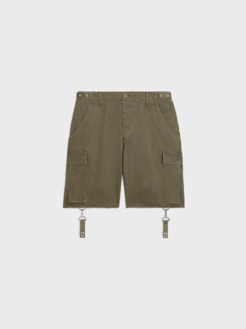 shorts with celine straps in cotton