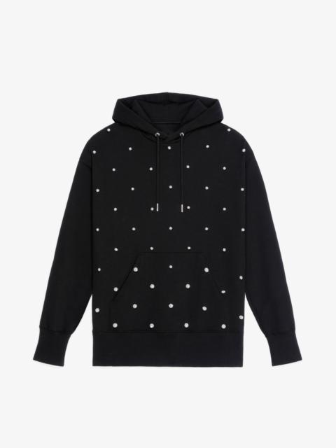 Givenchy OVERSIZED HOODIE IN EMBROIDERED JERSEY
