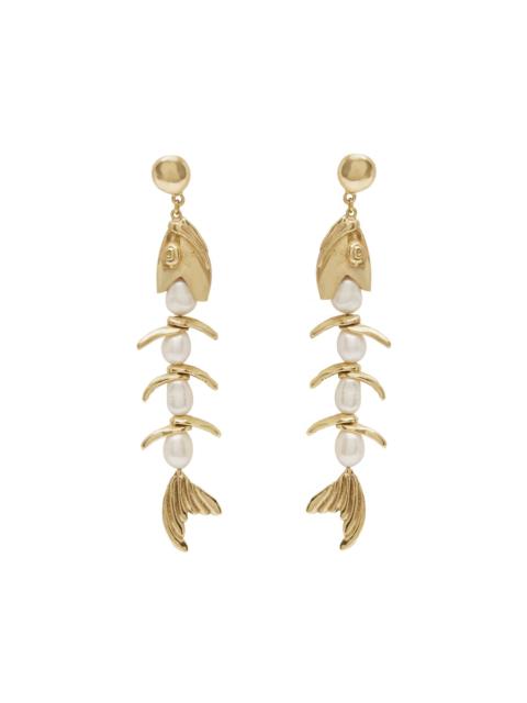 ALÉMAIS Calypso Pearl Fish Drop Earrings