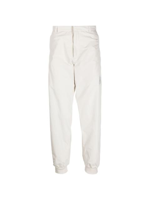 logo-patch tapered trousers