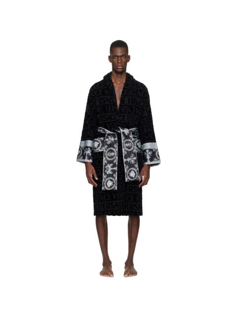 VERSACE Black 'I Heart Baroque' Bathrobe