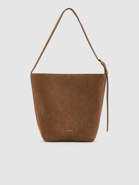 ANINE BING Elly Bucket Bag Suede - Tobacco
