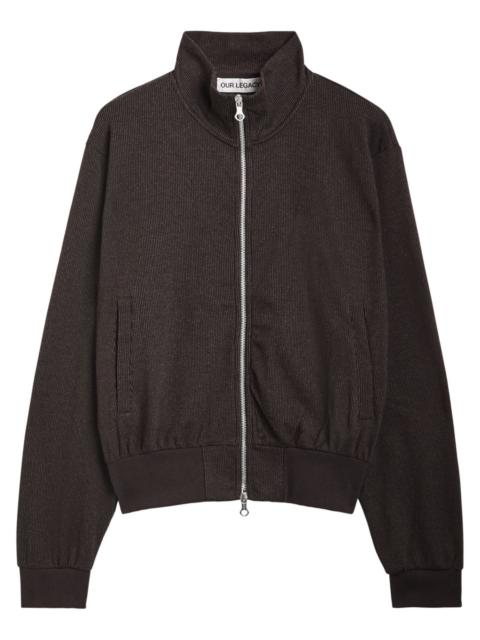 Our Legacy Mob Striped Cotton-blend Track Jacket