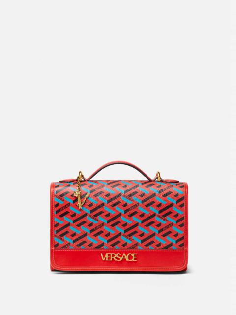 VERSACE La Greca Signature Shoulder Bag
