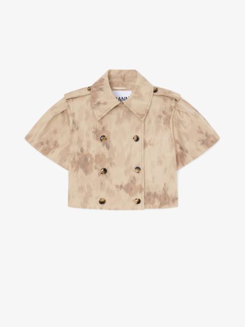 GANNI JACKET IN PRINTED COTTON