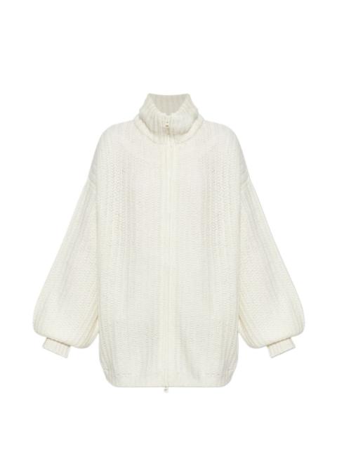 LISA YANG Moralie balloon-sleeve zip cardigan