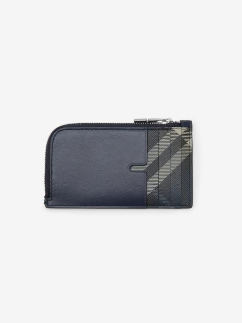 Burberry Pop Check Zip Card Case​