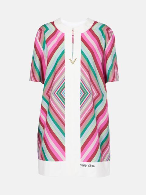 Valentino VGold Rhombus 75 cotton poplin minidress