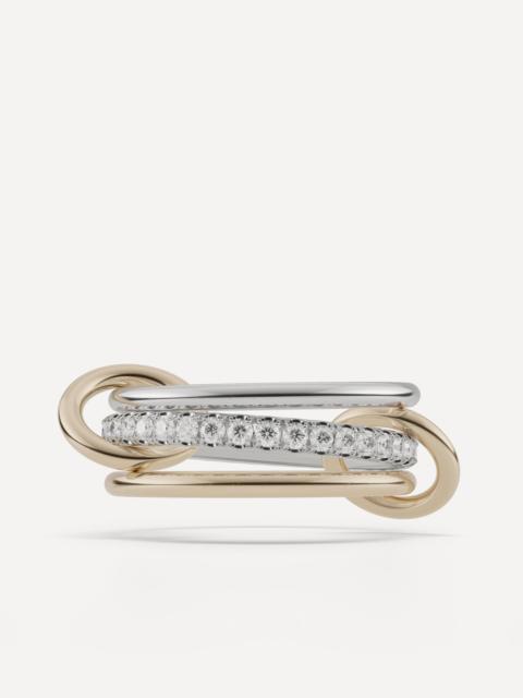 Spinelli Kilcollin Mixed Metal Tigris Pavé Diamond Ring