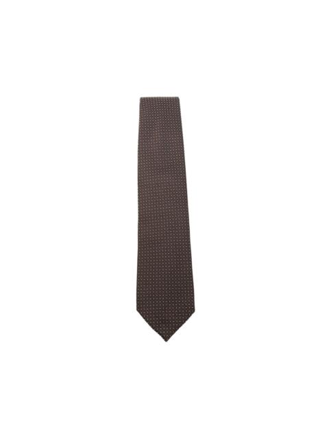 CORNELIANI geometric-pattern silk tie