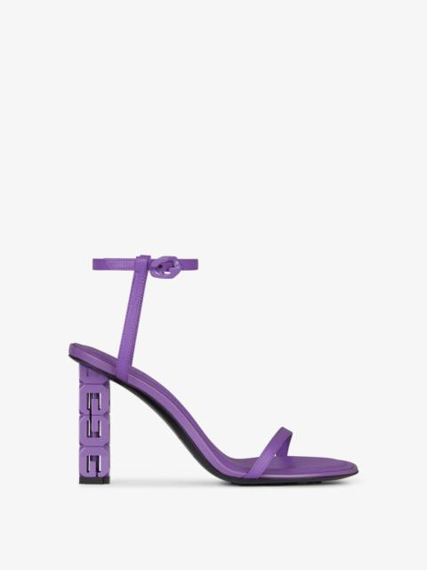 Givenchy G CUBE SANDALS IN LEATHER