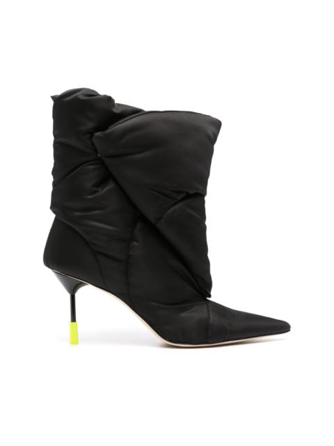 MSGM 90mm pointed-toe slouch-body boots