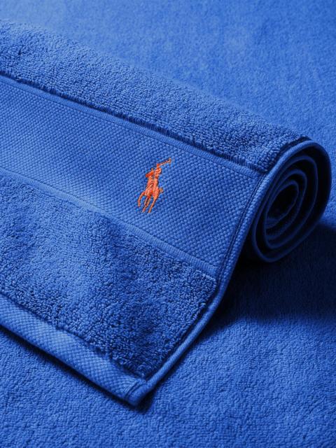 Ralph Lauren Polo Player Cotton Bath Mat - New Iris Blue
