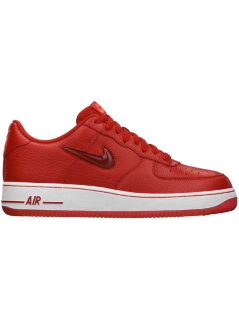 Nike air force 1 essential jewel white and red best sale