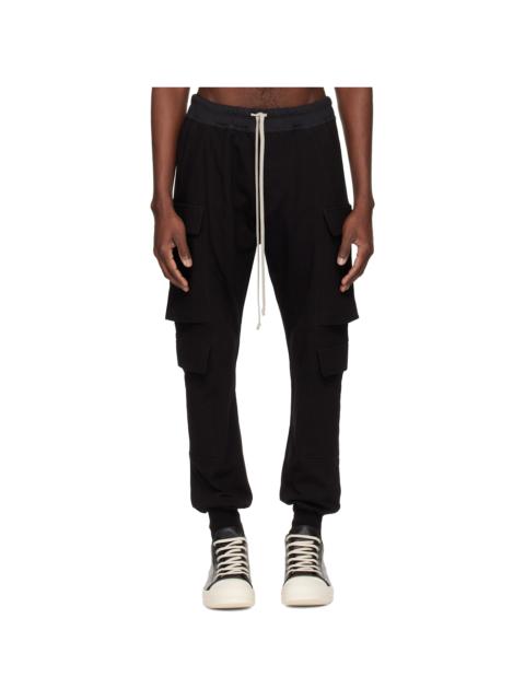 Rick Owens Black Temple Mastodon Megacargo Pants