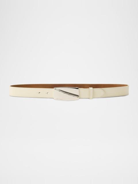 Ralph Lauren Logo Buckle Leather Belt, 30mm
