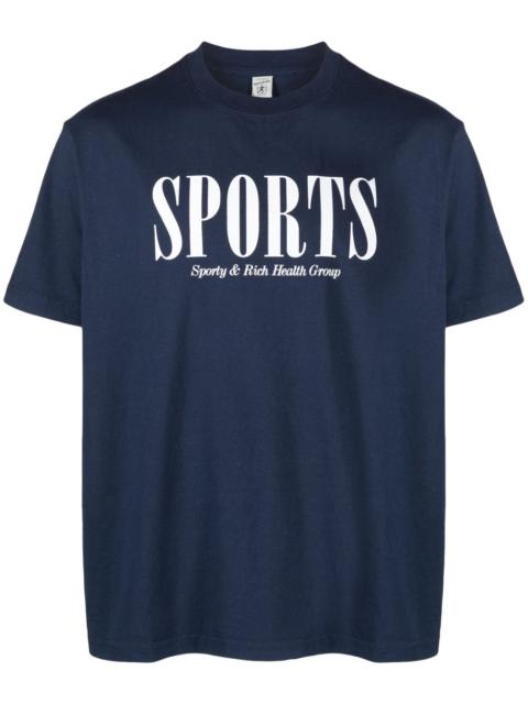 Sporty & Rich text-print cotton T-shirt