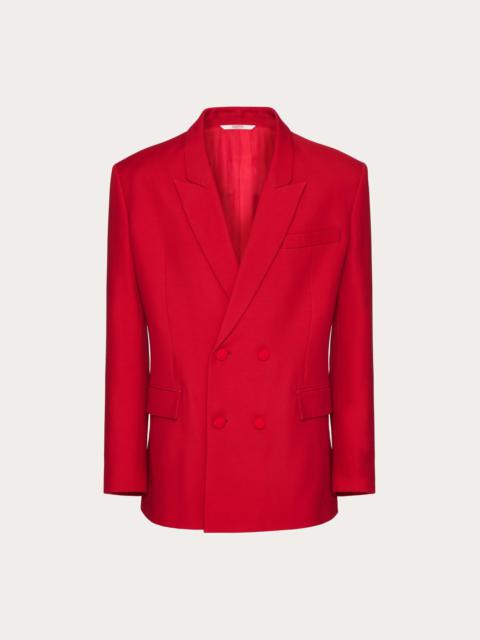 Valentino CREPE COUTURE DOUBLE-BREASTED JACKET