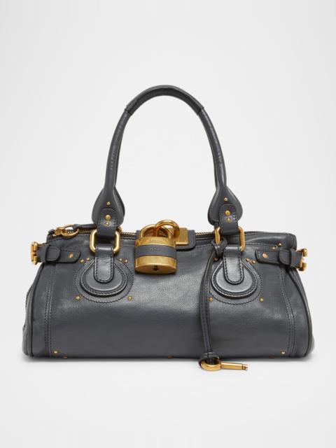 Chloé Paddington Padlock Shoulder Bag in Leather