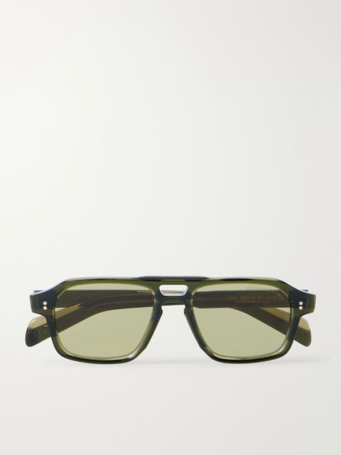 CUTLER AND GROSS GR15 Aviator-Style Acetate Sunglasses Green