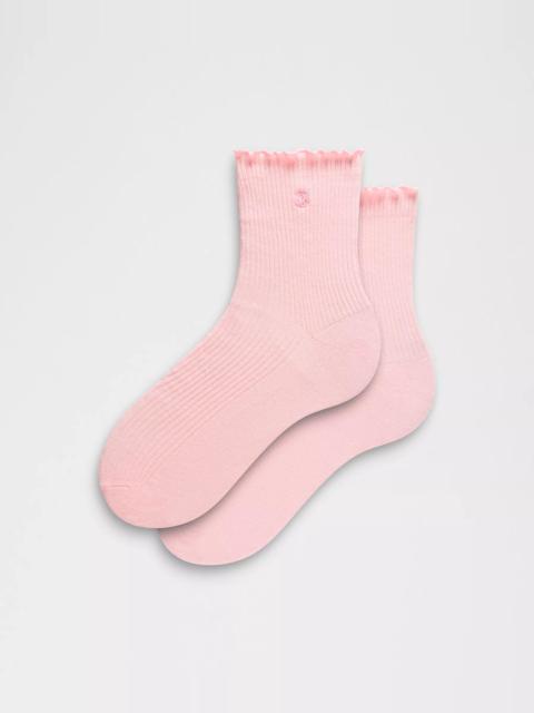 lululemon Unisex Lettuce Edge Quarter Socks