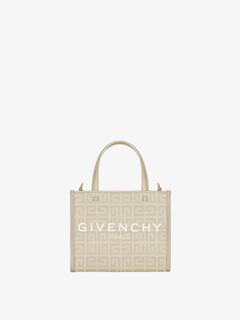Givenchy MINI G-TOTE SHOPPING BAG IN 4G COATED CANVAS