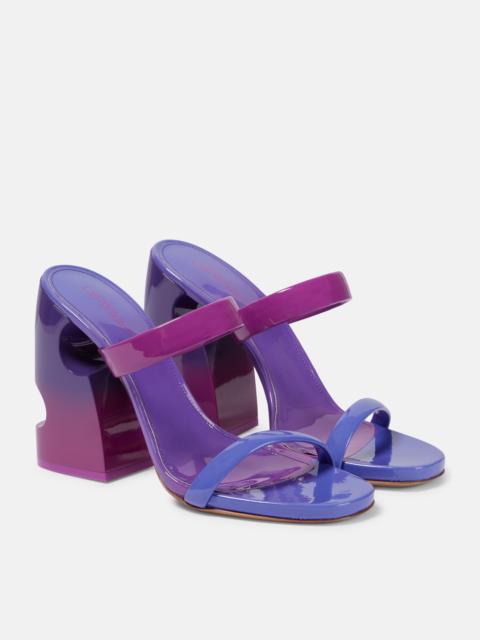 Off-White 그늘 Meteor 120mm 가죽 mules
