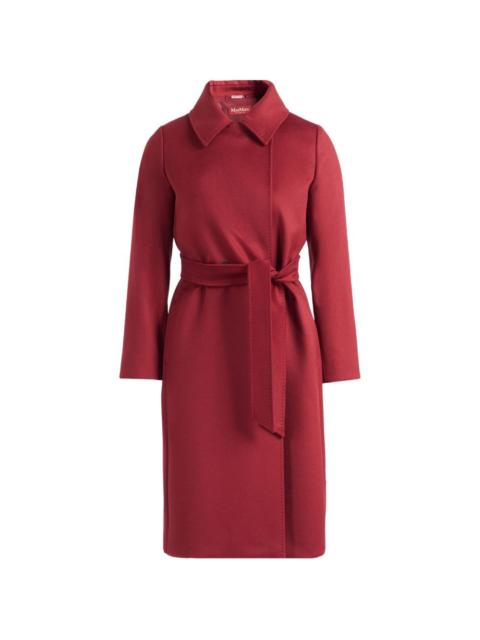 Max Mara double-breasted wool coat - ruby