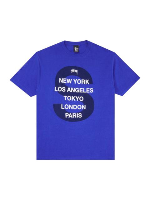 Stussy S Cities Tee 'Royal Blue'