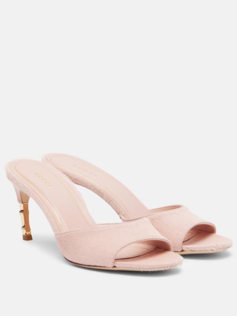 GUCCI Castello calf hair mules