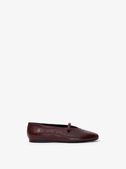 Proenza Schouler Tee Mary Jane Flats in Printed Ostrich