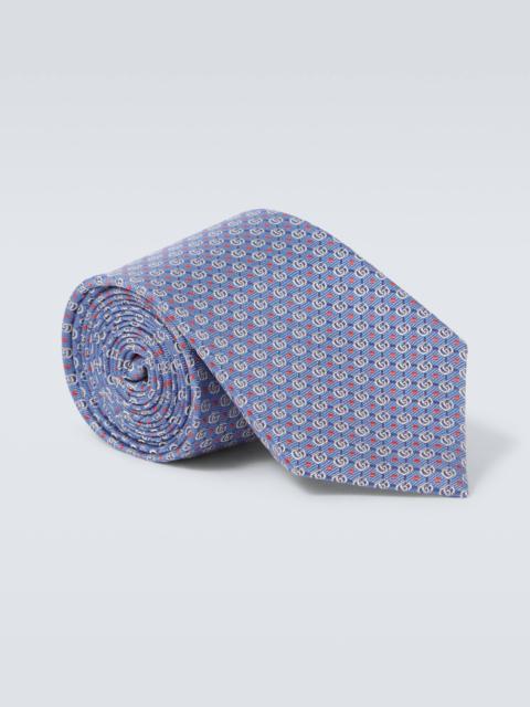 GUCCI GG silk jacquard tie