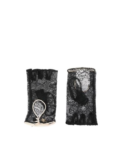 Valentino VLogo Signature lace gloves