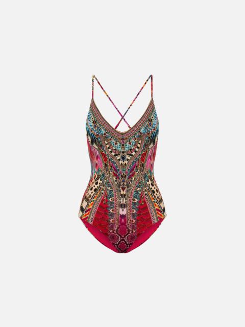 CAMILLA SCOOP NECK ONE PIECE