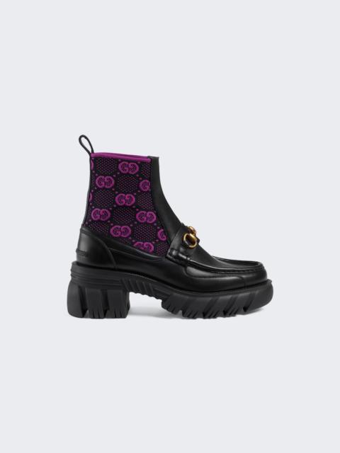 GUCCI GG Supreme Horsebit boots