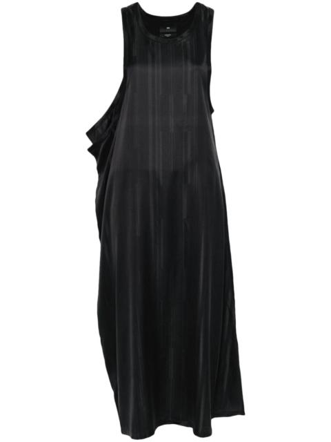 Y-3 striped twill maxi dress