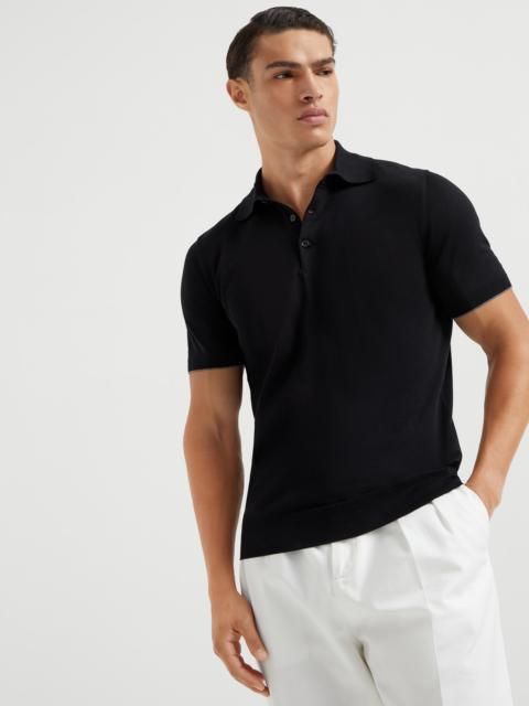 Brunello Cucinelli Cotton lightweight knit polo