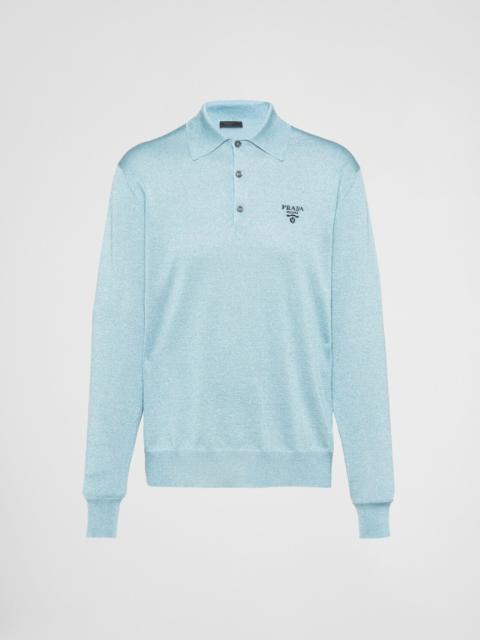 Prada Silk polo shirt