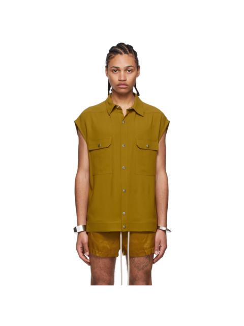 Rick Owens Green Viscose Shirt