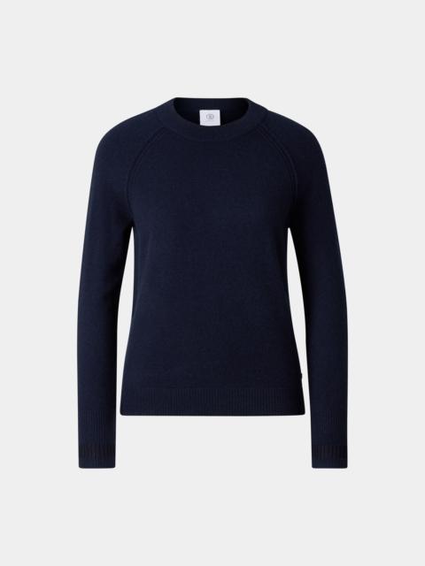BOGNER Vanessa pure new wool cashmere sweater in Navy Blue