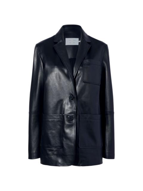 Tesema buttoned leather jacket