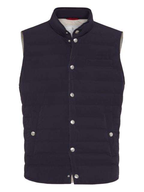 Brunello Cucinelli quilted snap-fastening gilet