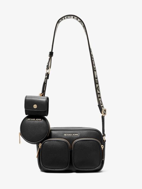 MICHAEL KORS Jet Set Medium Leather Crossbody Bag with Case for Apple Airpods Pro®