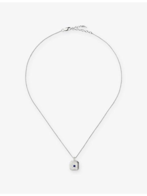 MISSOMA September Birthstone Sterling-Silver And Crystal Pendant Necklace