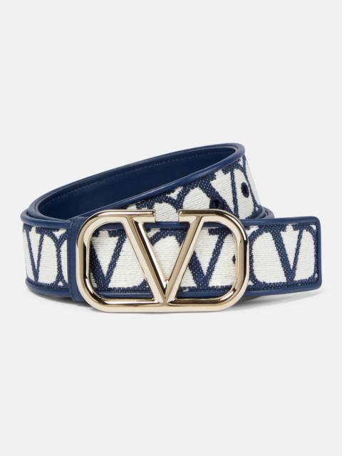 Valentino VLogo Signature 40 canvas belt