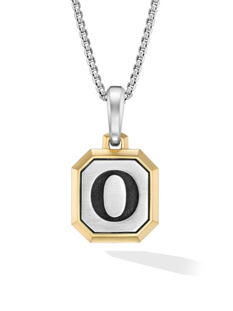 DAVID YURMAN Men's Initial Amulet in Sterling Silver - O Silver