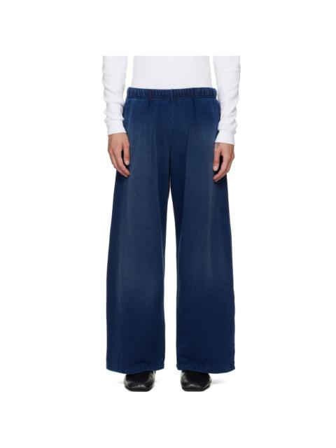 LES TIEN Navy Heavyweight Party Sweatpants