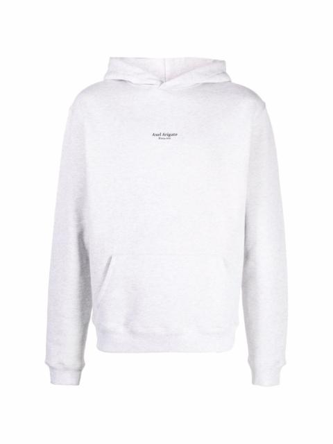 Axel Arigato logo-print organic-cotton hoodie