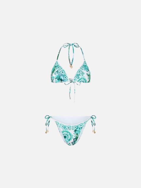 CAMILLA CHEEKY SLIDE TRI BIKINI SET W CHARMS