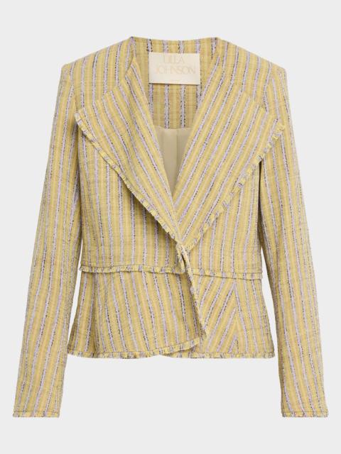 ULLA JOHNSON Matteo Stripe Jacket